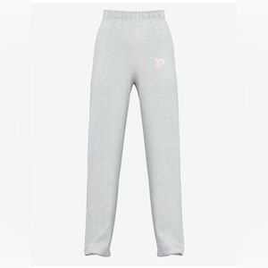 Pink by Victoria’s Secret heather grey Ivy straight leg sweatpants
